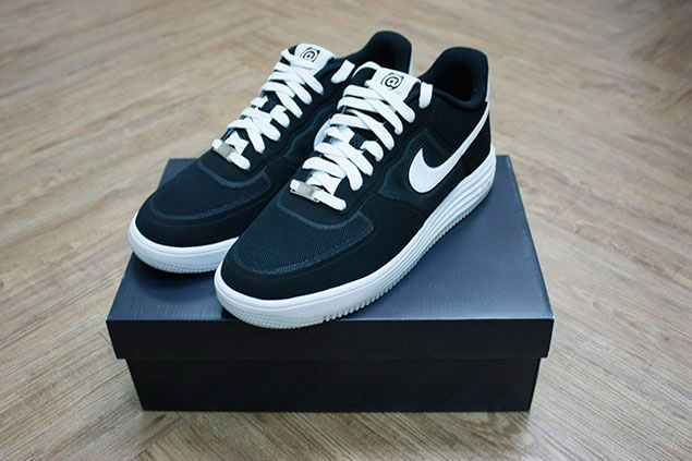 Nike Lunar Force 1 Medicom Bearbrick Black White 9