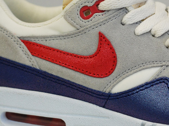 Nike WMNS Air Max 1 – Sail – Hyper Red – Street Grey – Blue Tint