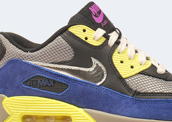 Nike WMNS Air Max 90 - Black - Blue - Yellow