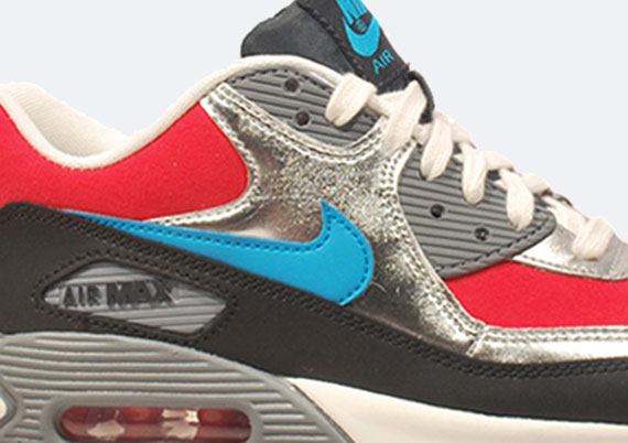 Nike WMNS Air Max 90 - Hyper Red - Silver