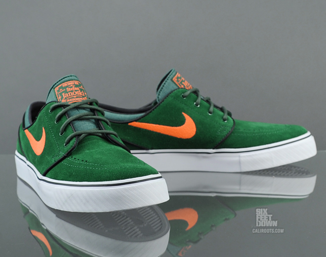Nike Zoom Stefan Janoski Gorge Green Total Orange 1