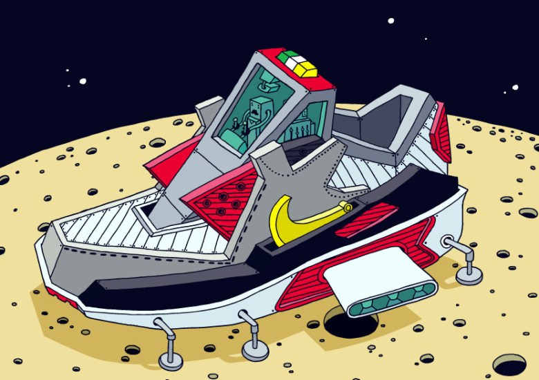 “Space Sneakers” Illustrations by Ghica Popa