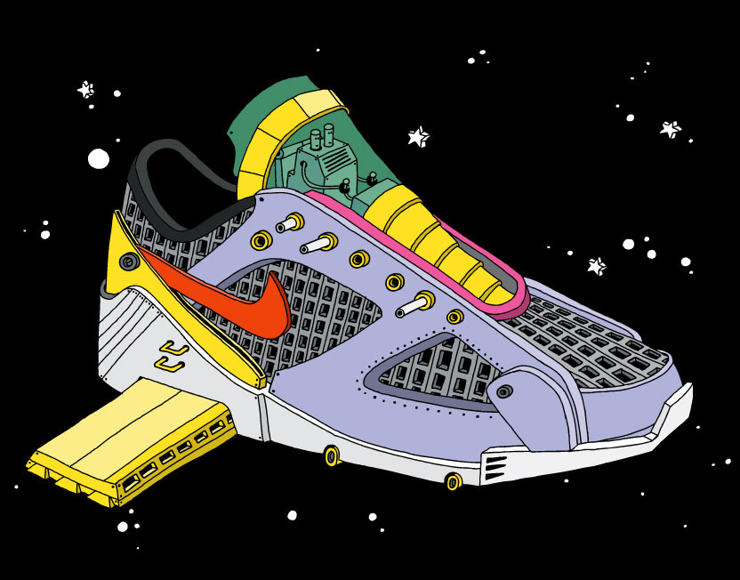 Space Sneakers Illustrations By Ghica Popa 03