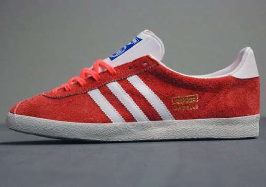 adidas Originals Gazelle OG – Infrared – Metallic Gold