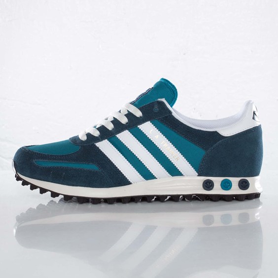 Adidas Originals La Trainer Vivid Teal Dark Petrol 1