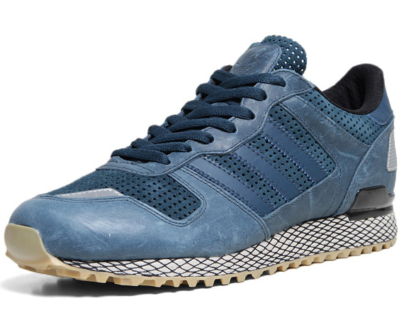 Adidas Zx700 Leather Tonal Blue 3