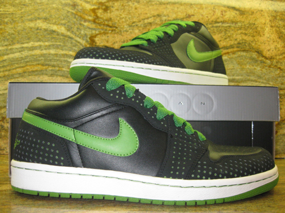 Air Jordan 1 Phat Low Polka Dot Black Chlorophyll 2