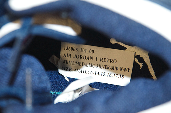 Air Jordan 1 White Navy Jumpman Logo Sample 8