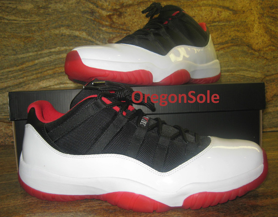 Air Jordan 11 Low White Black Red 5