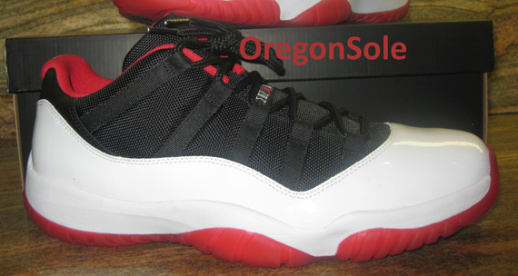 Air Jordan 11 Low White Black Red 7