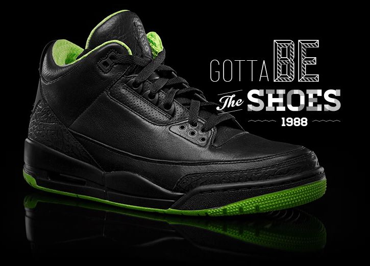 Air Jordan Iii Black Neon Green Collection
