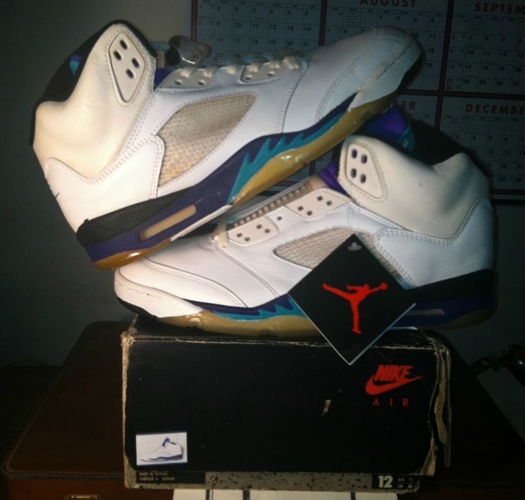 Air Jordan V Grape 1990 Og 09