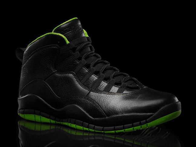 Air Jordan X "Black/Neon Green" Collection
