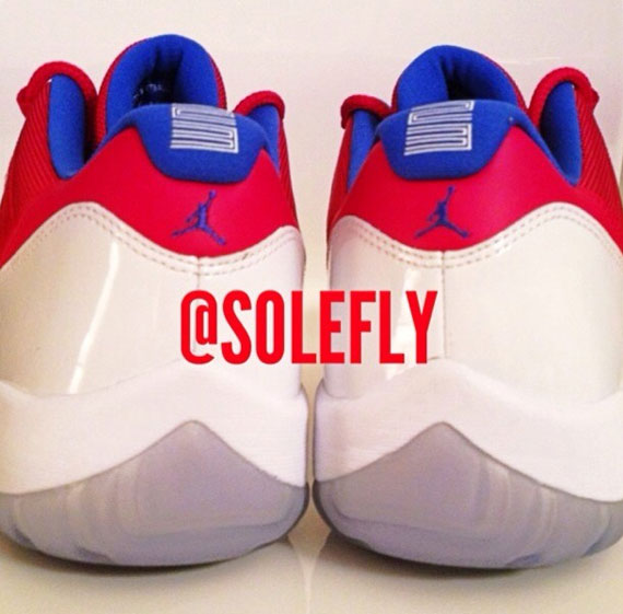 Air Jordan Xi Low Red White Blue Michael Jordan Pe 2