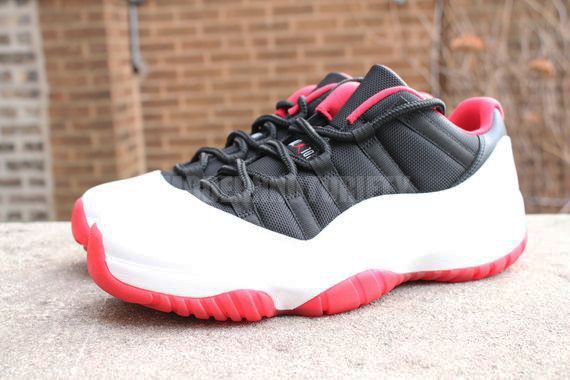 Air Jordan Xi Low White Black Varsity Red 03