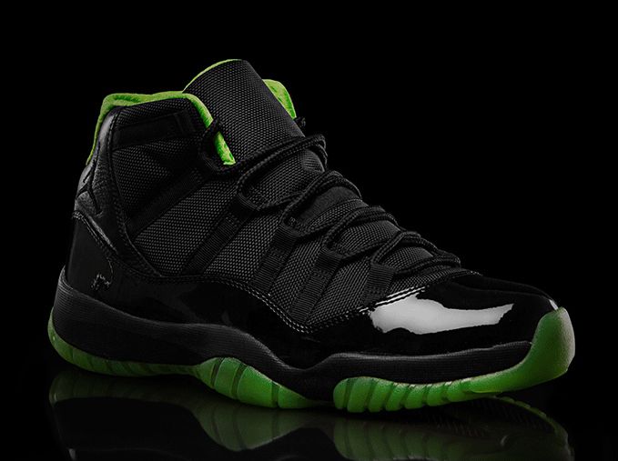 Air Jordan XI "Black/Neon Green" Collection