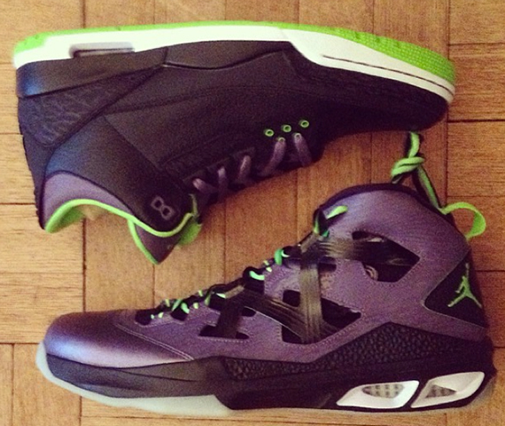 Jordan Melo M9 Canyon Purple Electric Green Black 1