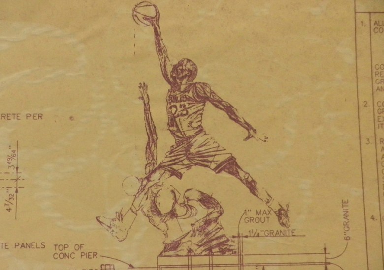 Michael Jordan United Center Statue Blueprints