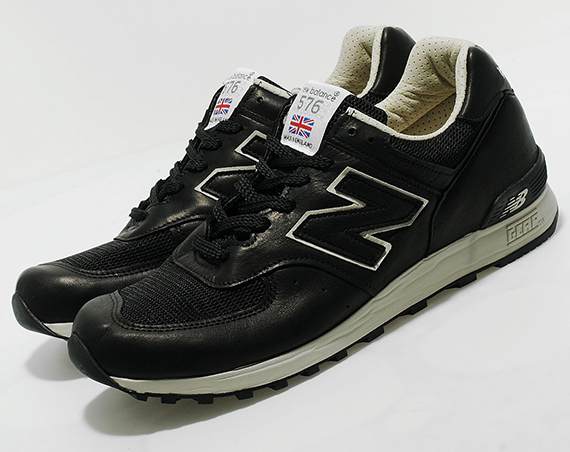 New Balance 576 Black Leather Pack 1