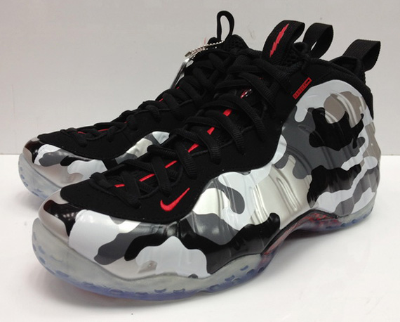 Nike Air Foamposite One Black Hyper Red Dark Grey White 5