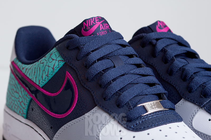 Nike Air Force 1 Low Teal Elephant Print 1