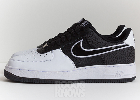 Nike Air Force 1 Low White Black Elephant Print 1