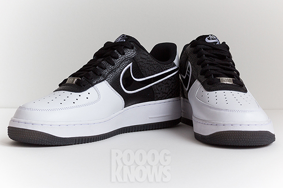 Nike Air Force 1 Low White Black Elephant Print 5