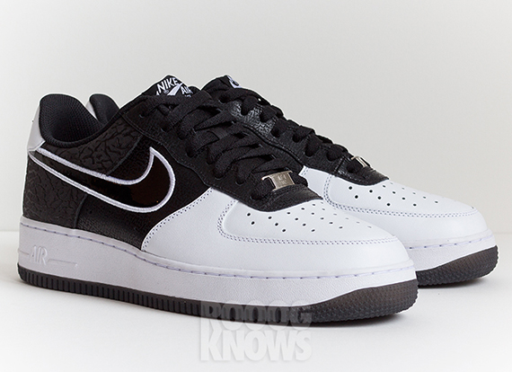 Nike Air Force 1 Low White Black Elephant Print 6