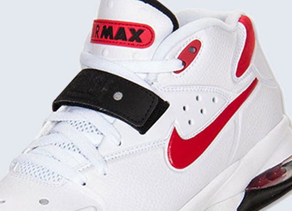 Nike Air Force Max White University Red Black 1