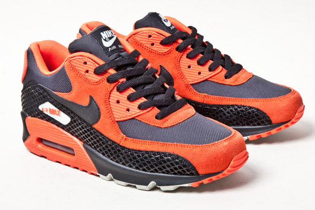 Nike Air Max 90 Premium Total Orange Black Anthracite 2