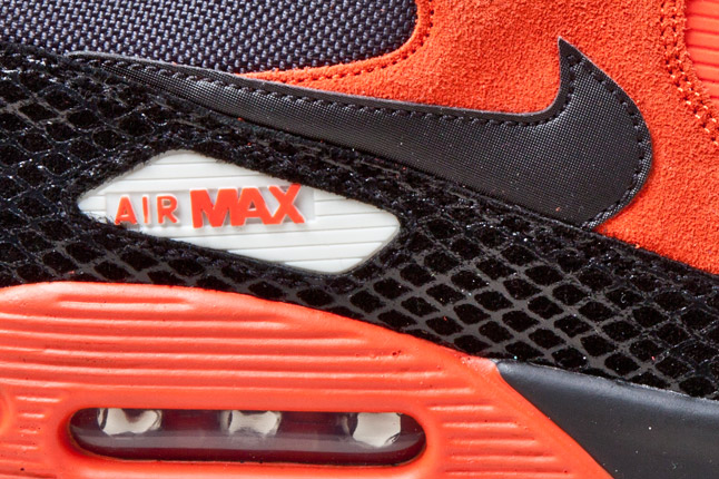 Nike Air Max 90 Premium Total Orange Black Anthracite 4