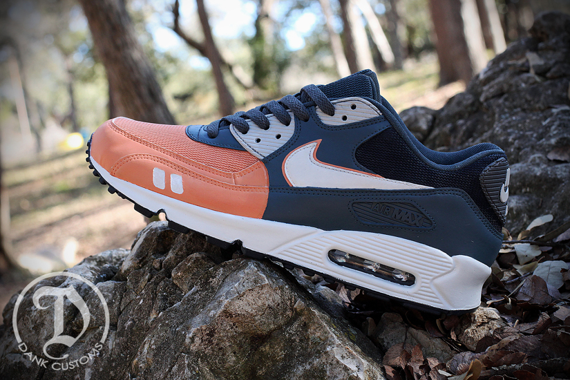 Nike Air Max 90 Salmon Toe Customs 03