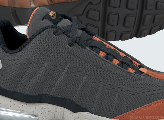 Nike Air Max 95 EM - Dark Grey - Orange - Cement