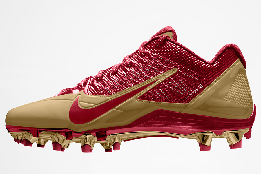 Nike Alpha Pro Cleats Superbowl Pe San Francisco 49ers 3