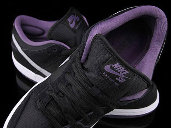 Nike SB Dunk Low Pro – Black – Wolf Grey – Canyon Purple