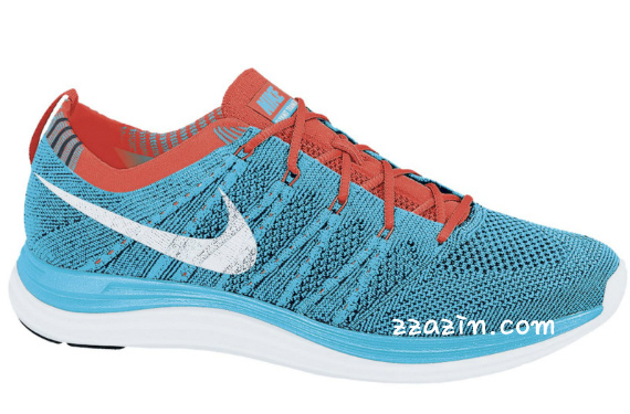 Nike Flyknit One Light Blue Orange