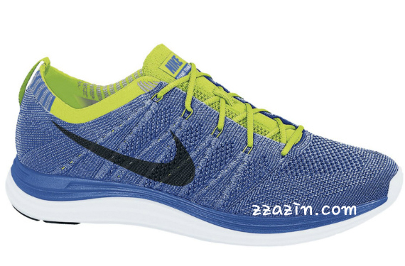 Nike Flyknit One Volt Royal Volt White Black