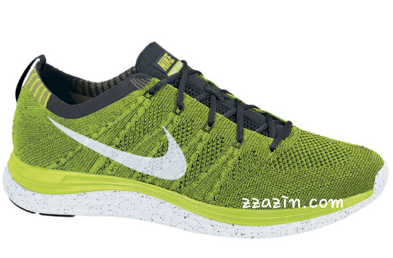 Nike Flyknit One Volt White Grey Black