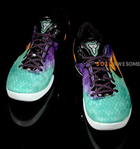 Nike Kobe 8 Green Yellow Purple 08