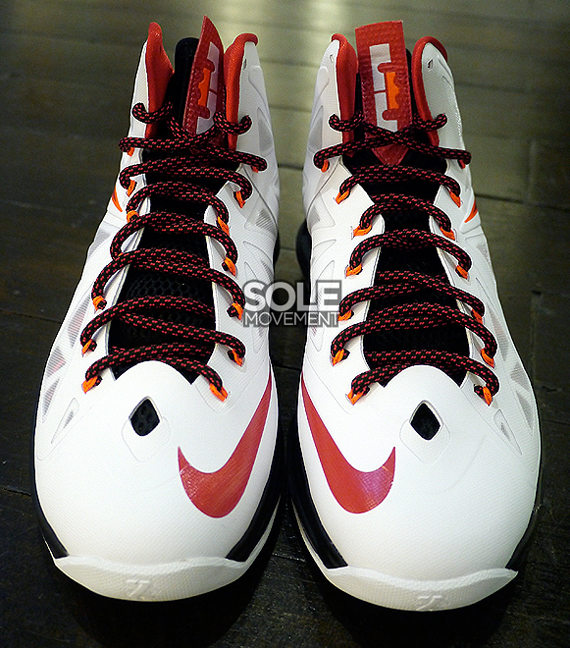 Nike Lebron X White University Red Black Total Crimson 2