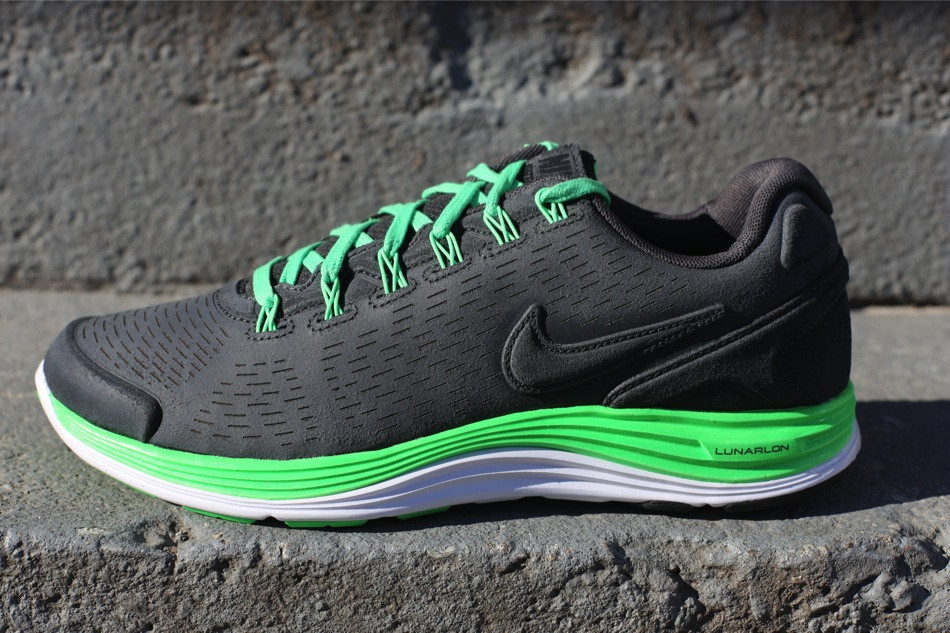 Nike Lunarglide 4 Ext Anthracite Poison Green 1
