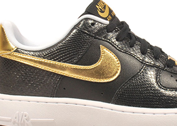 Nike Wmns Air Force 1 Low Black Snake Gold