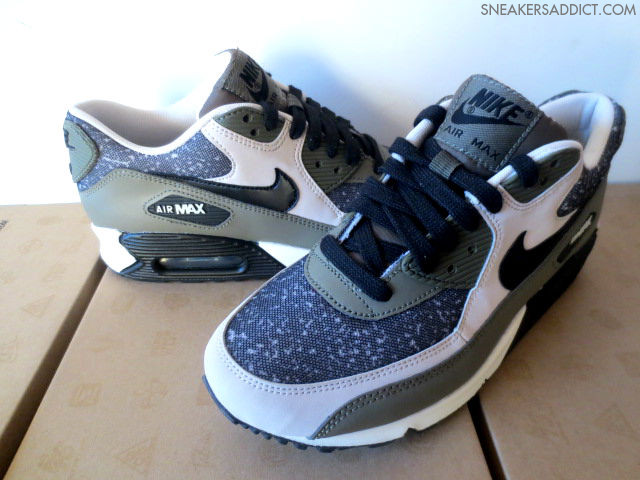 Nike Wmns Air Max 90 Speckle Camo White Grey Black 3
