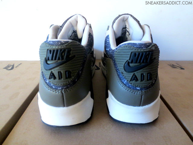 Nike Wmns Air Max 90 Speckle Camo White Grey Black 5