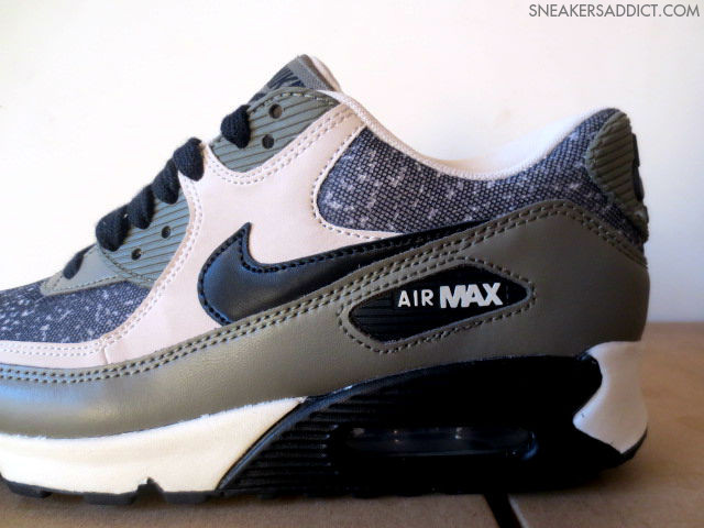 Nike Wmns Air Max 90 Speckle Camo White Grey Black 8