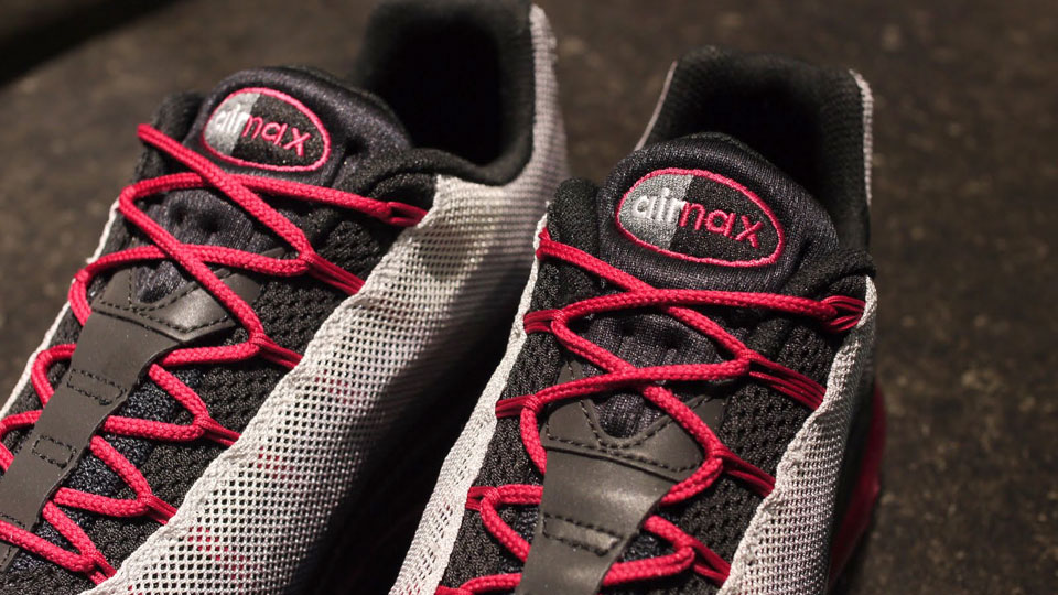 Nike Wmns Air Max 95 Dynamic Flywire Grey Black Red 3