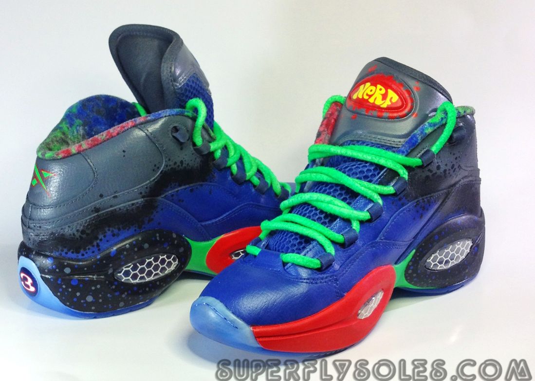 Reebok Question Nerf Custom By Super Fly Soles 02