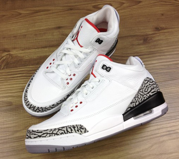 White Air Jordan Iii Retro 88 0