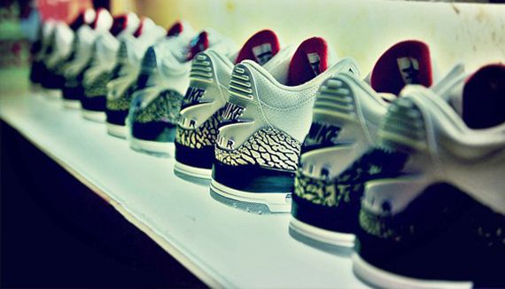 White Air Jordan Iii Retro 88 1