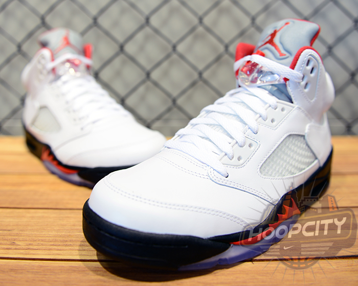 White Black Red Jordan 5 5